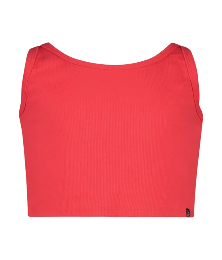 Girls Finia Cotton Crop Top - Pink