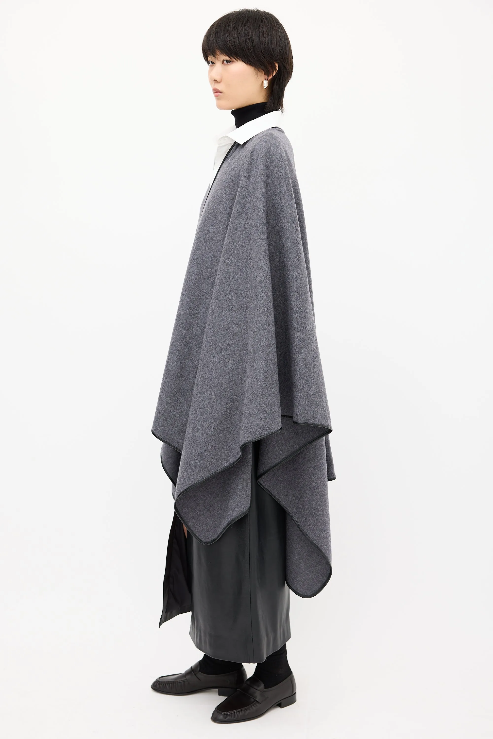 Grey Wool Shane Cape