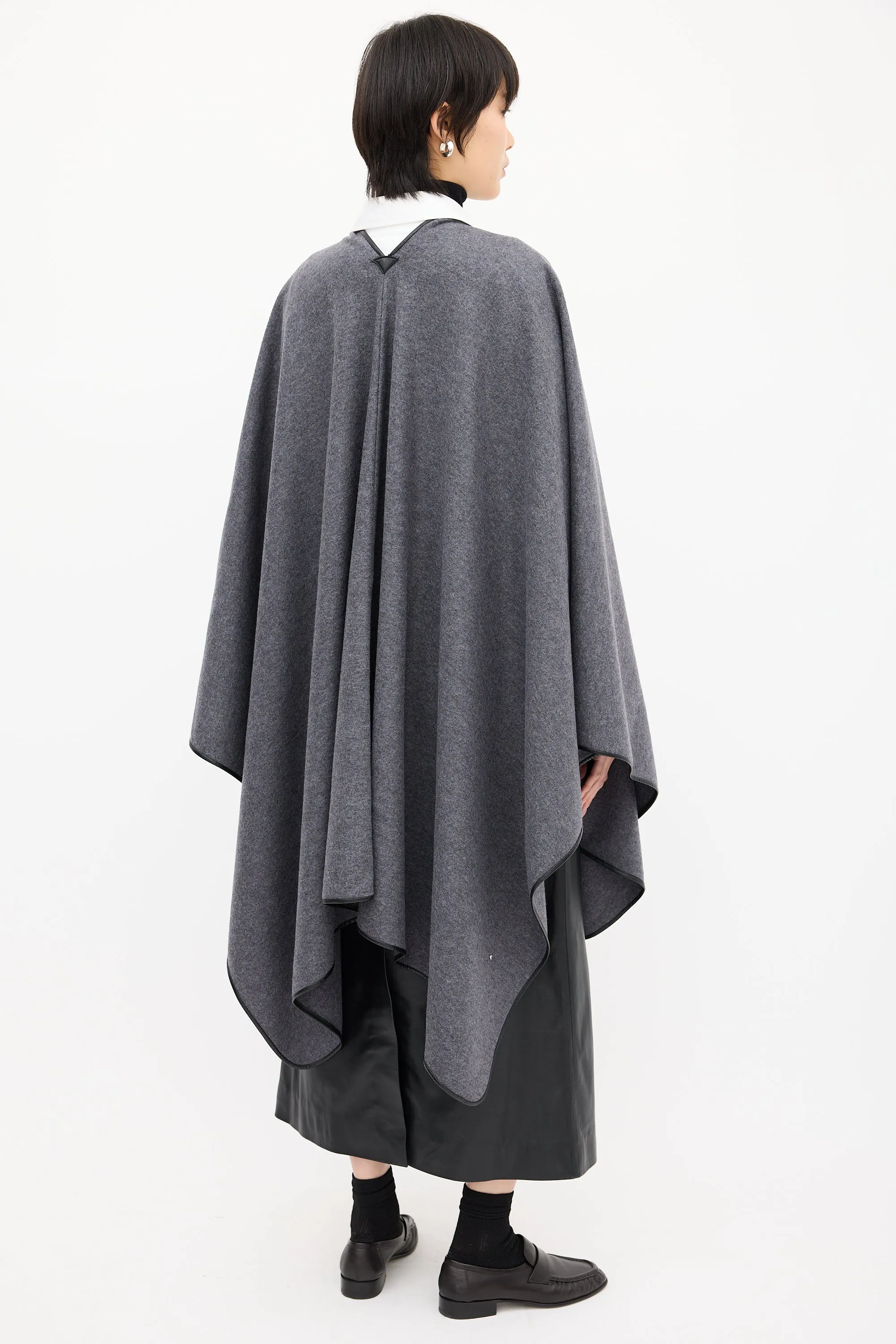 Grey Wool Shane Cape