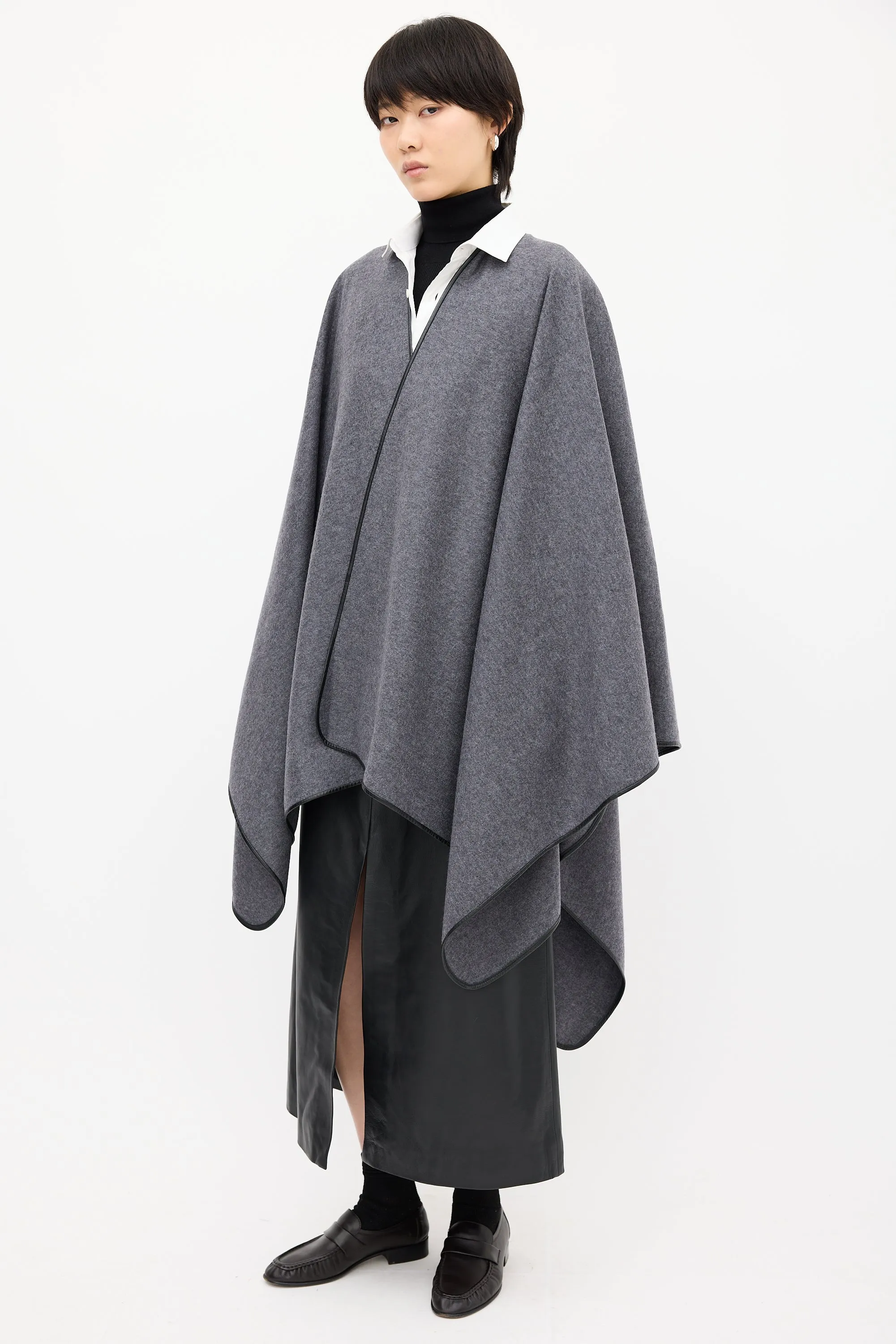 Grey Wool Shane Cape