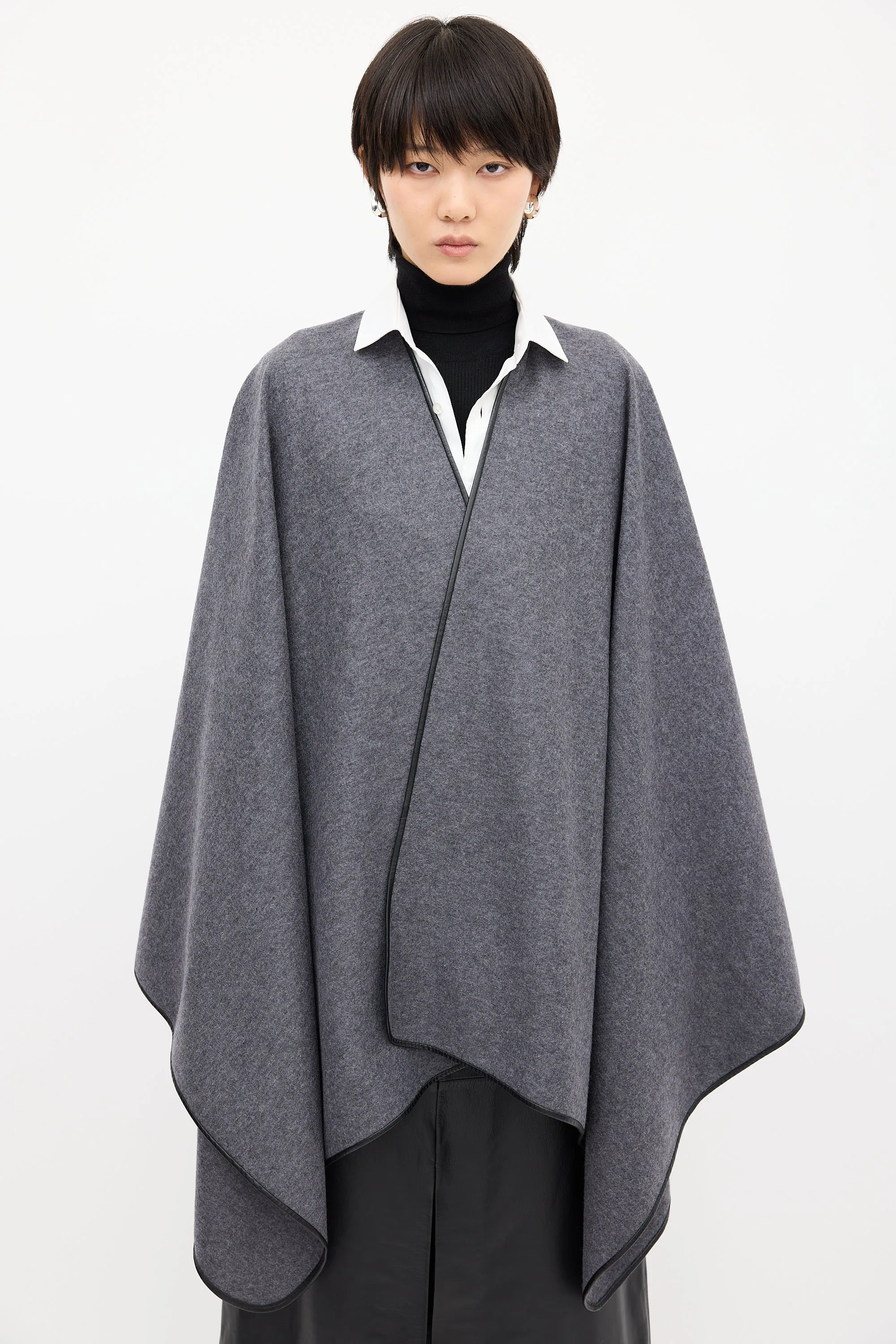 Grey Wool Shane Cape