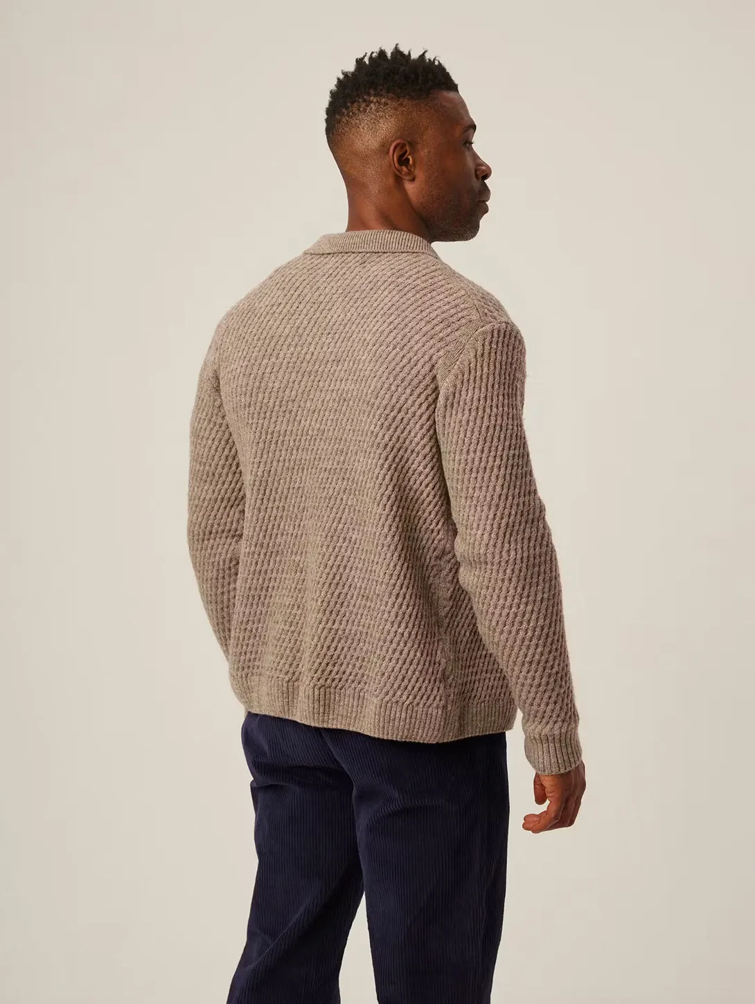 Hampton Cardigan - Oak