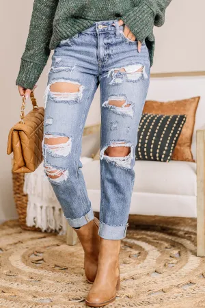 Harlem Mid Rise Boyfriend Jeans