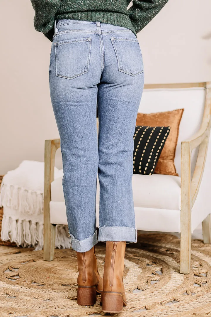 Harlem Mid Rise Boyfriend Jeans