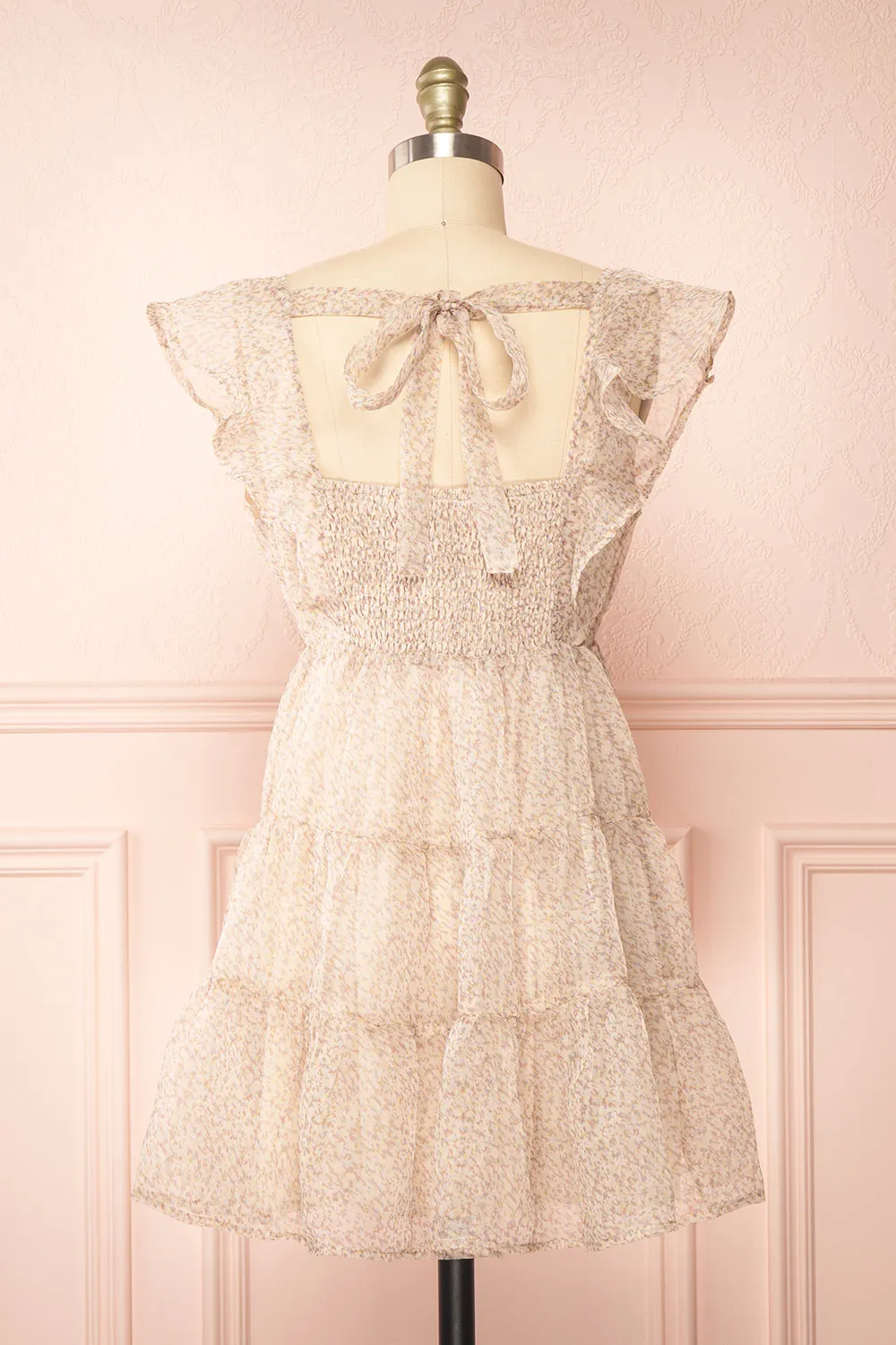 Hevenleigh | Short Tiered Dress w/ Ruffles