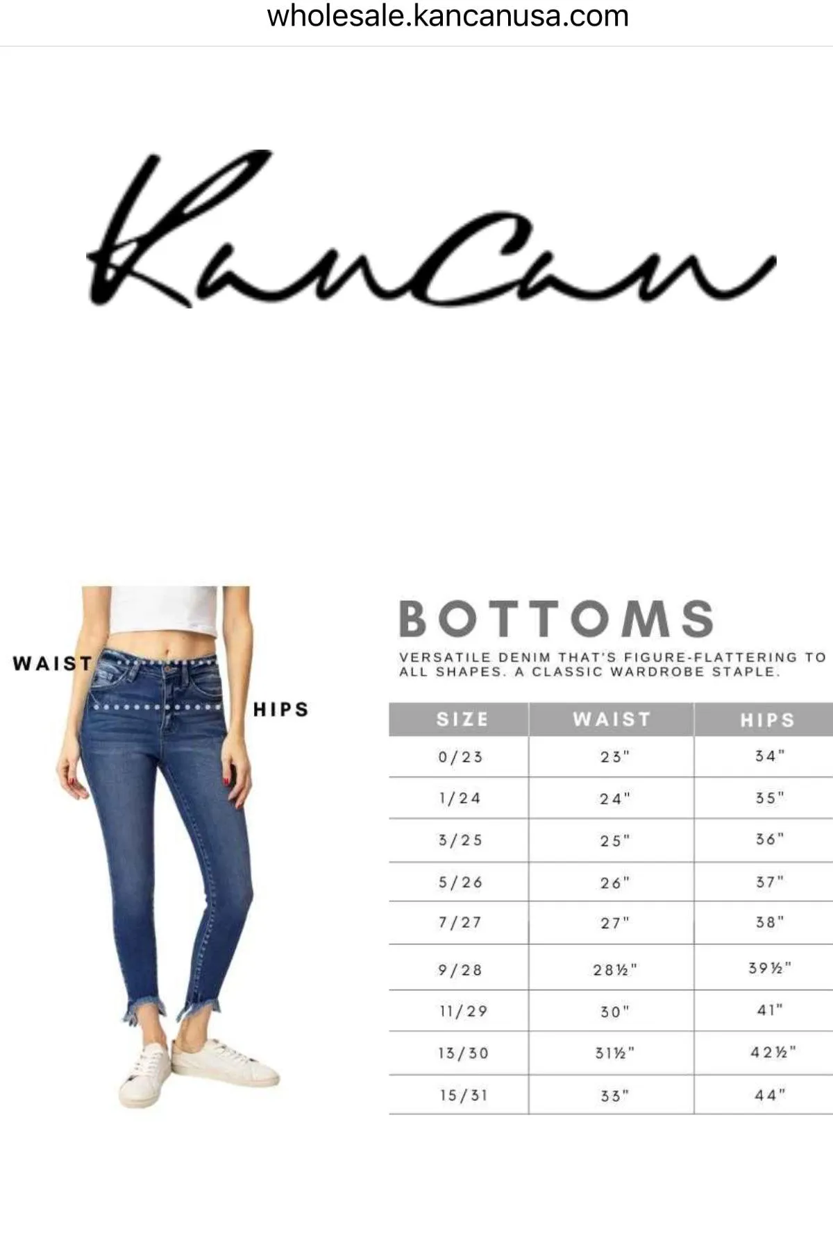 High Rise Slim Kancan Flare Jeans