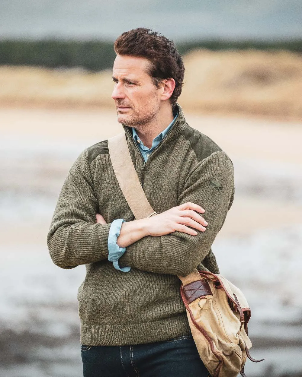 Hoggs of Fife Hebrides Zip Neck Windproof Pullover