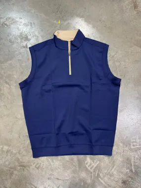 Home Bound Navy Quarter Zip Performance Vest