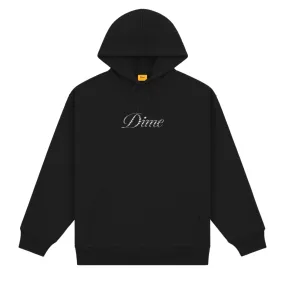 Icy Cursive Pullover, Black