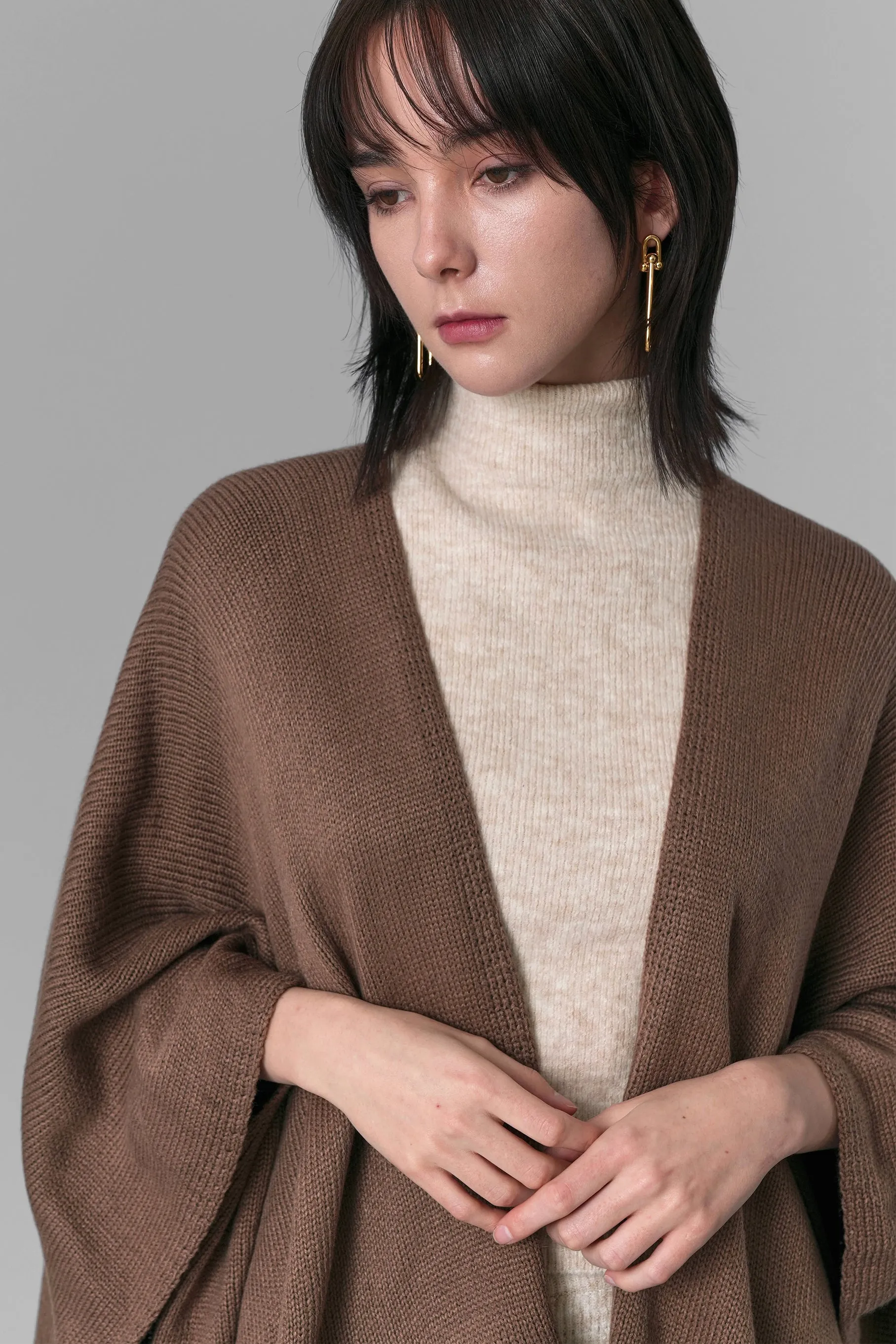 Ilene Knit Cape Cardigan