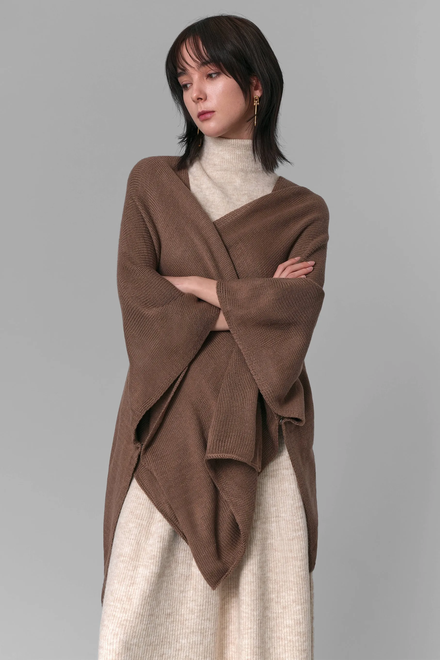 Ilene Knit Cape Cardigan