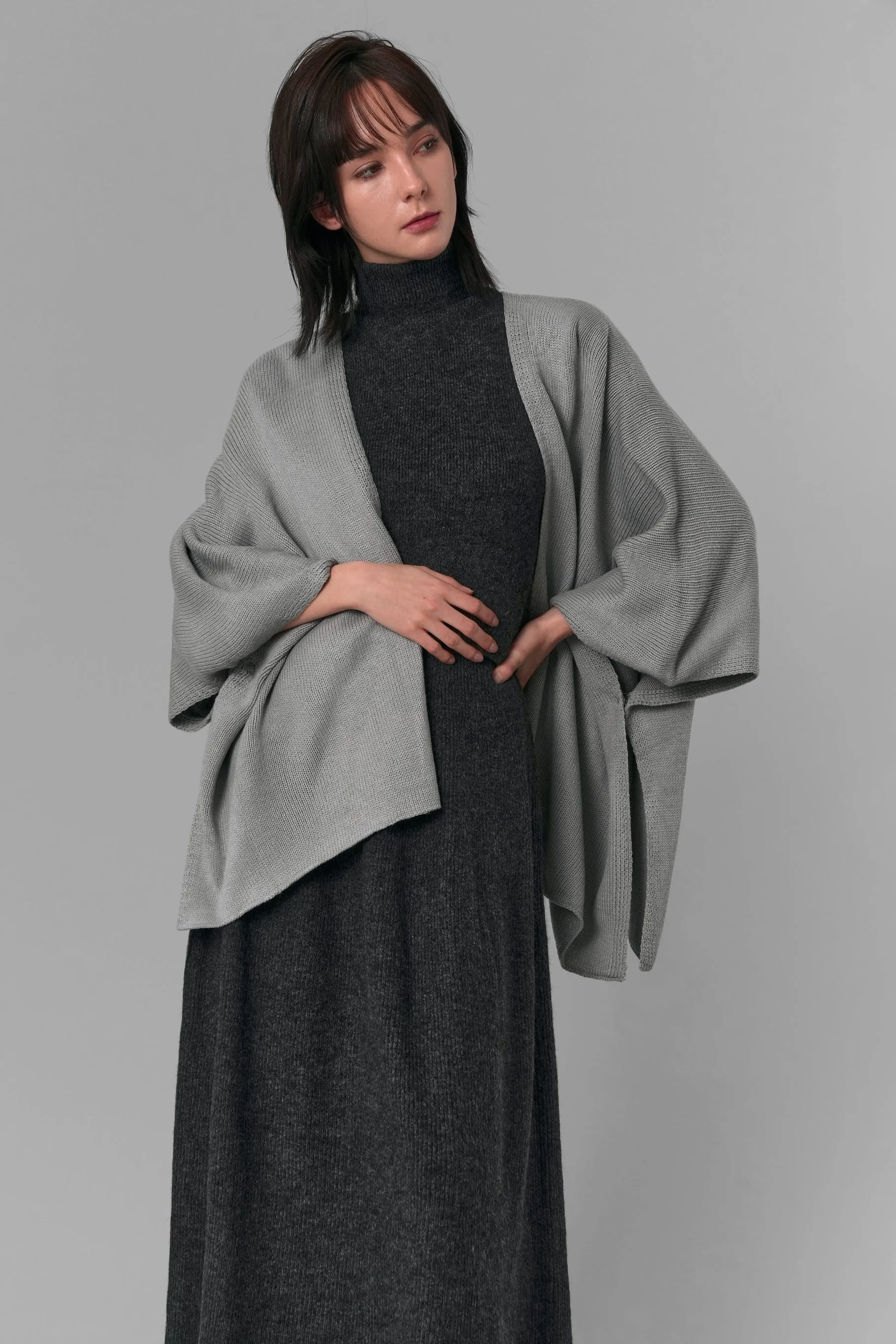 Ilene Knit Cape Cardigan