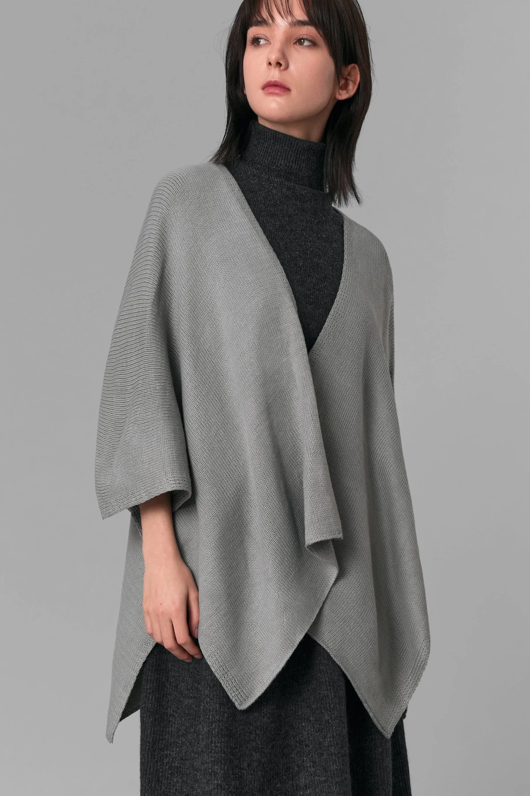 Ilene Knit Cape Cardigan