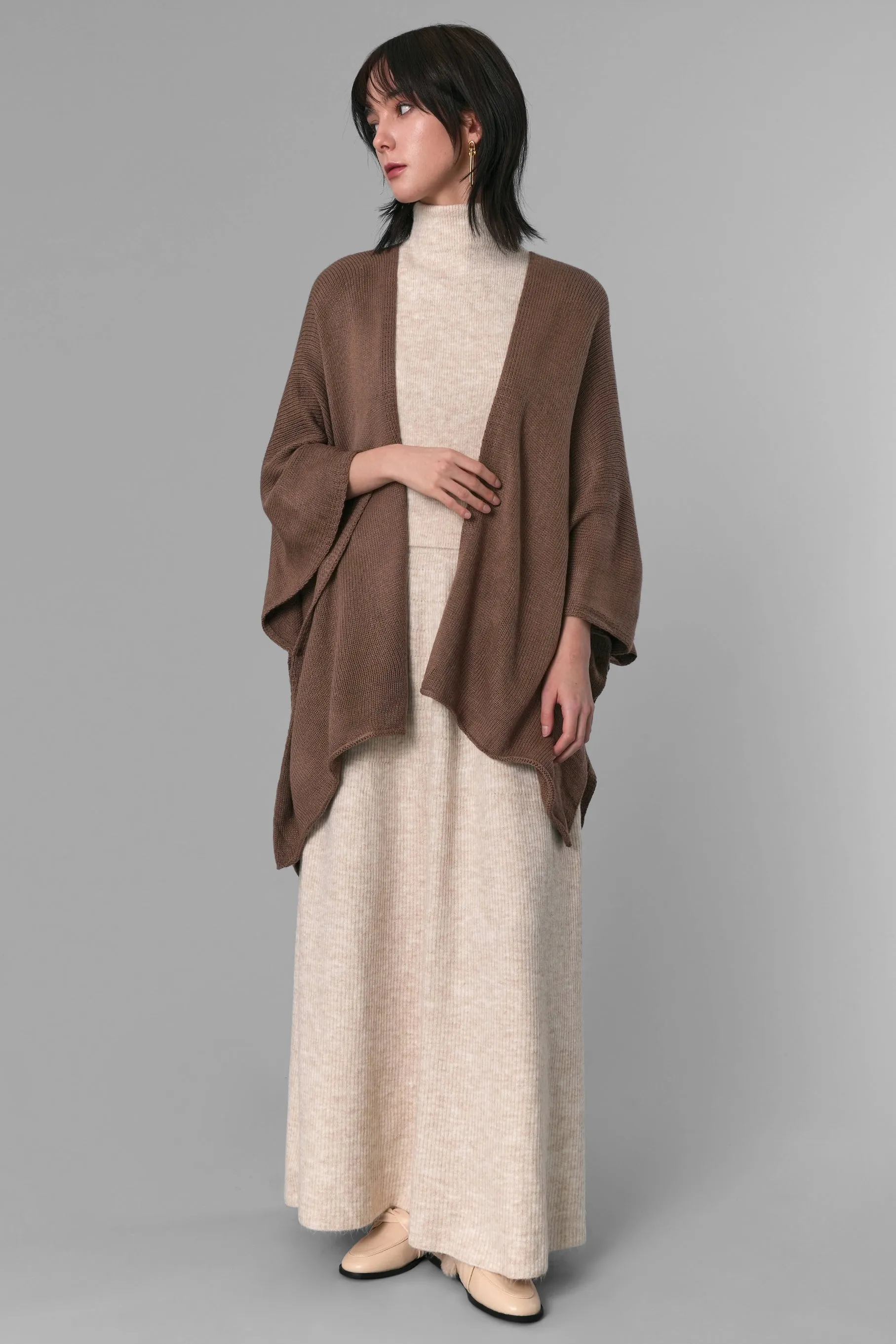 Ilene Knit Cape Cardigan