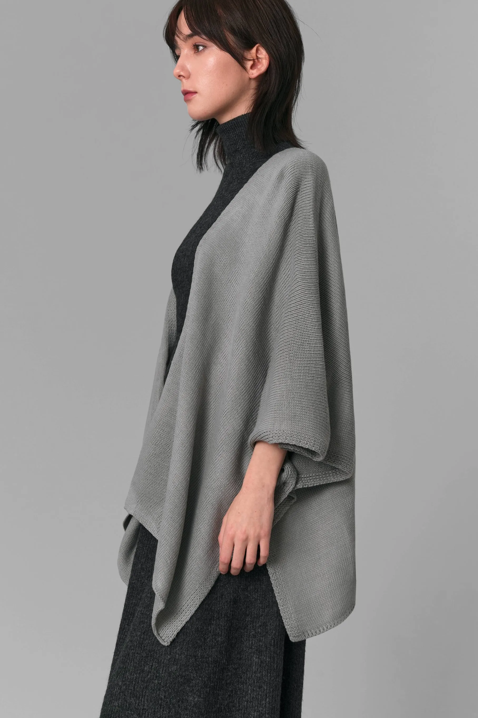 Ilene Knit Cape Cardigan