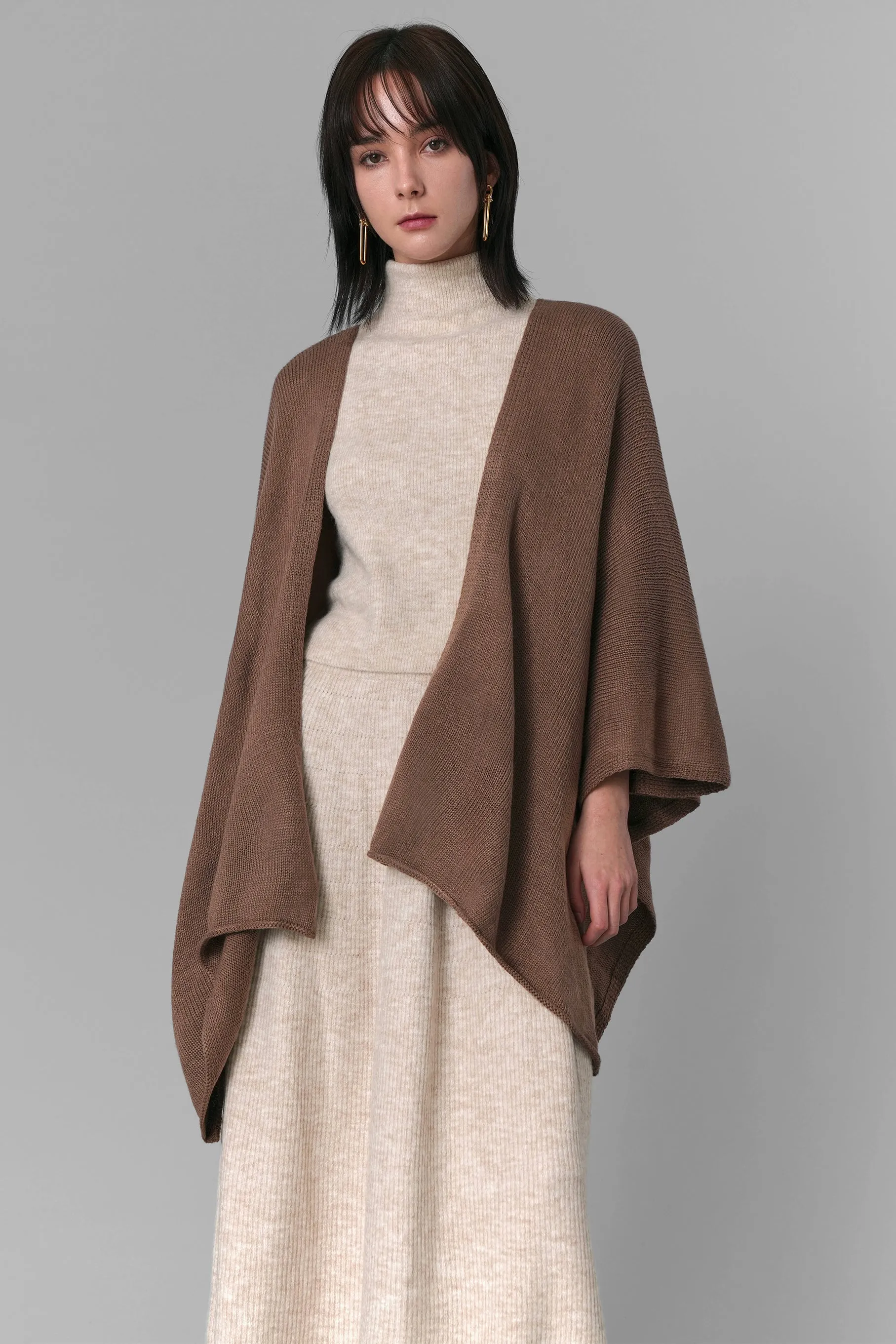 Ilene Knit Cape Cardigan