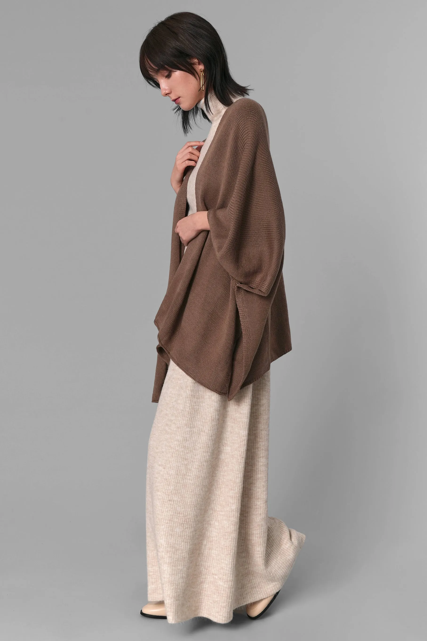 Ilene Knit Cape Cardigan