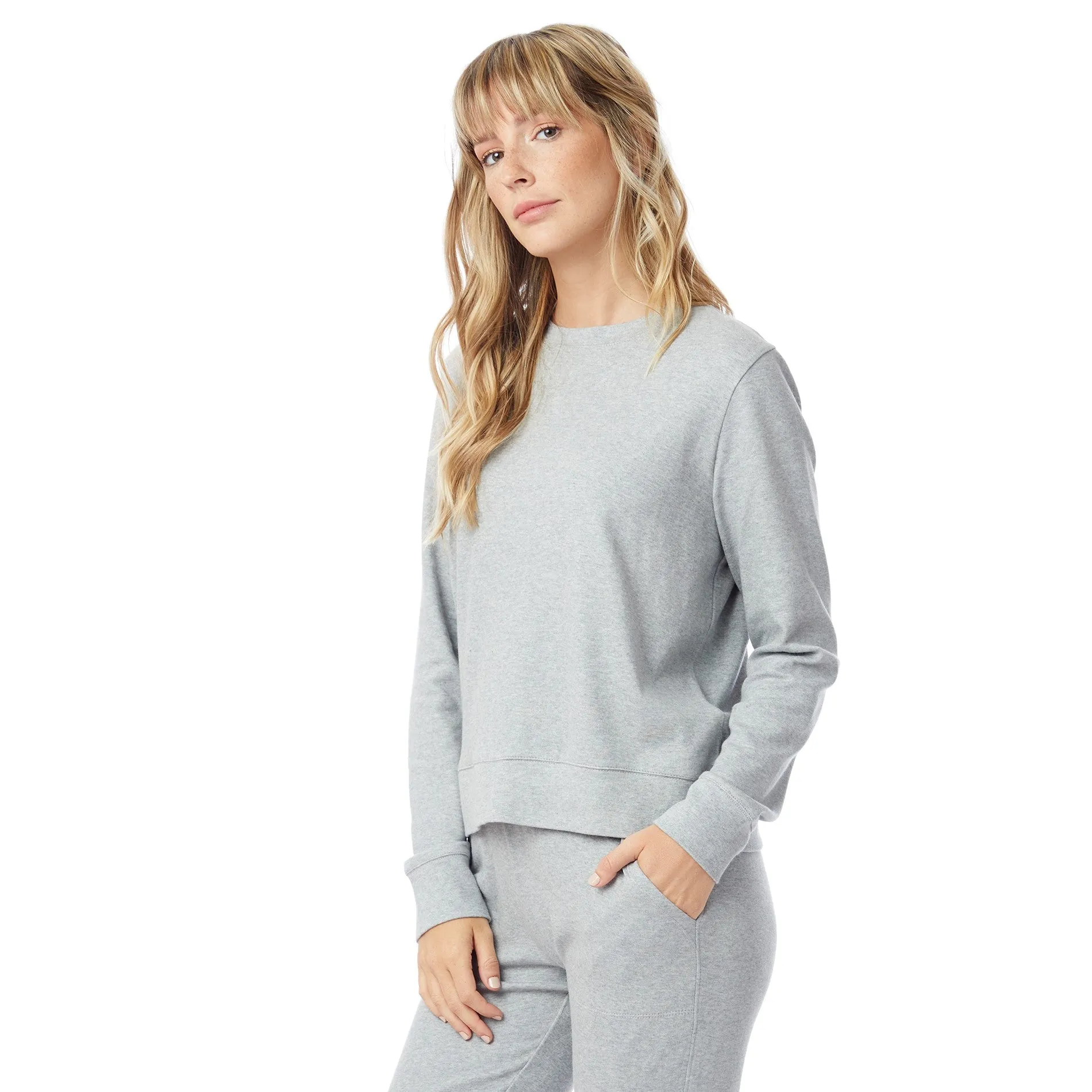 Interlock Pullover Sweater (Heather Grey)