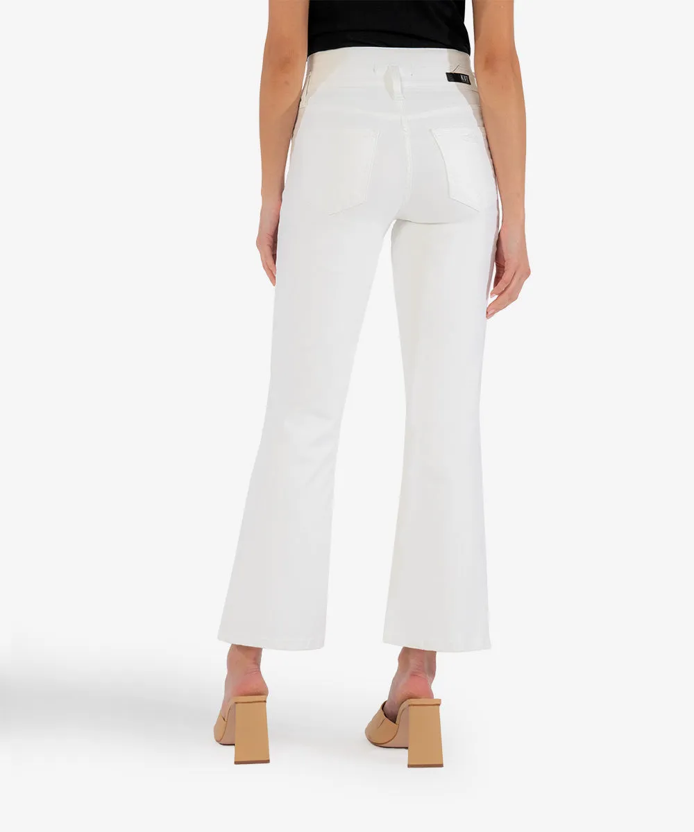 Kelsey High Rise Double Waist Band Ankle Flare