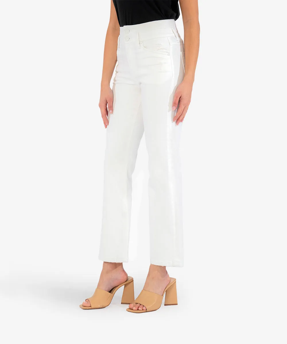 Kelsey High Rise Double Waist Band Ankle Flare