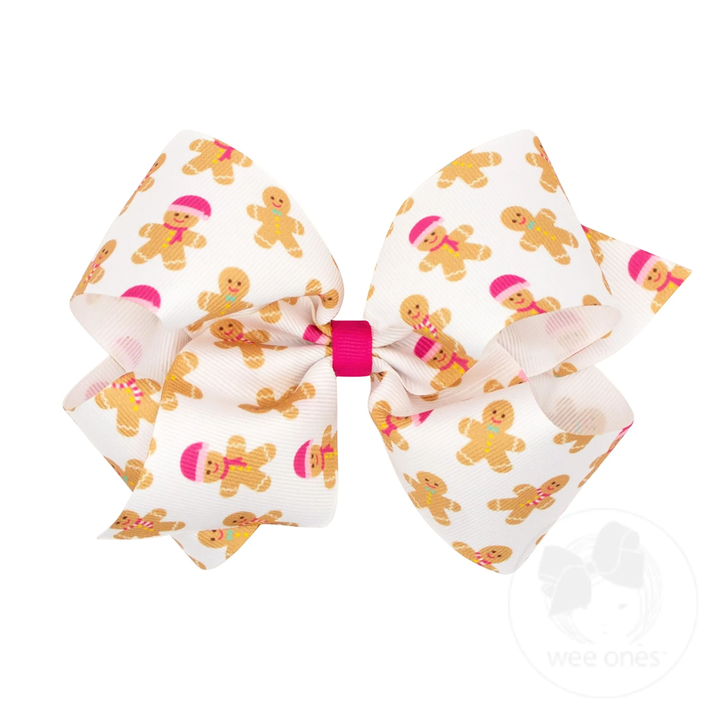 King Holiday-themed Printed Grosgrain Hair Bows