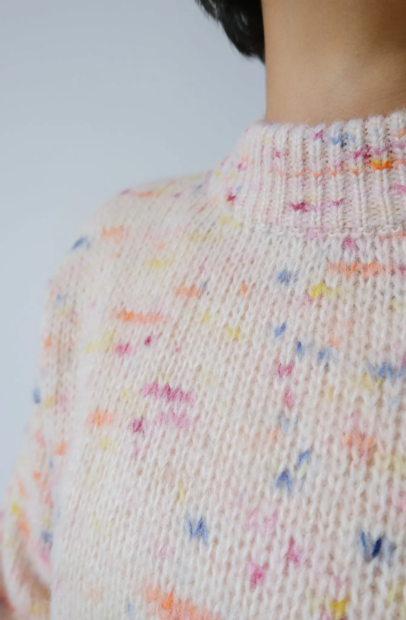 knit sweater - cliff - confetti