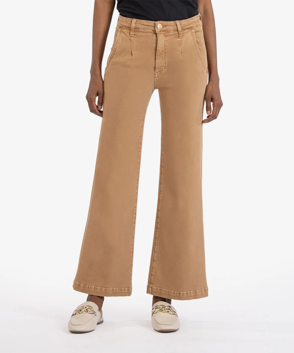 Kut From The Kloth Meg High Rise Wide Leg Slash Front Pockets