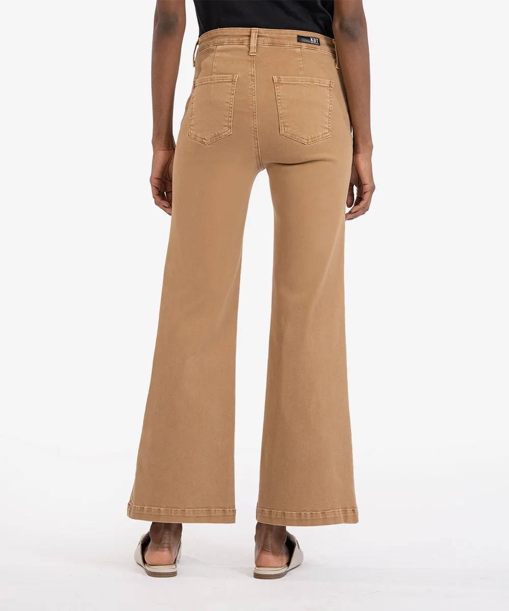 Kut From The Kloth Meg High Rise Wide Leg Slash Front Pockets