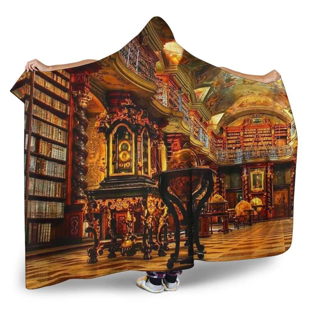 library hooded blanket