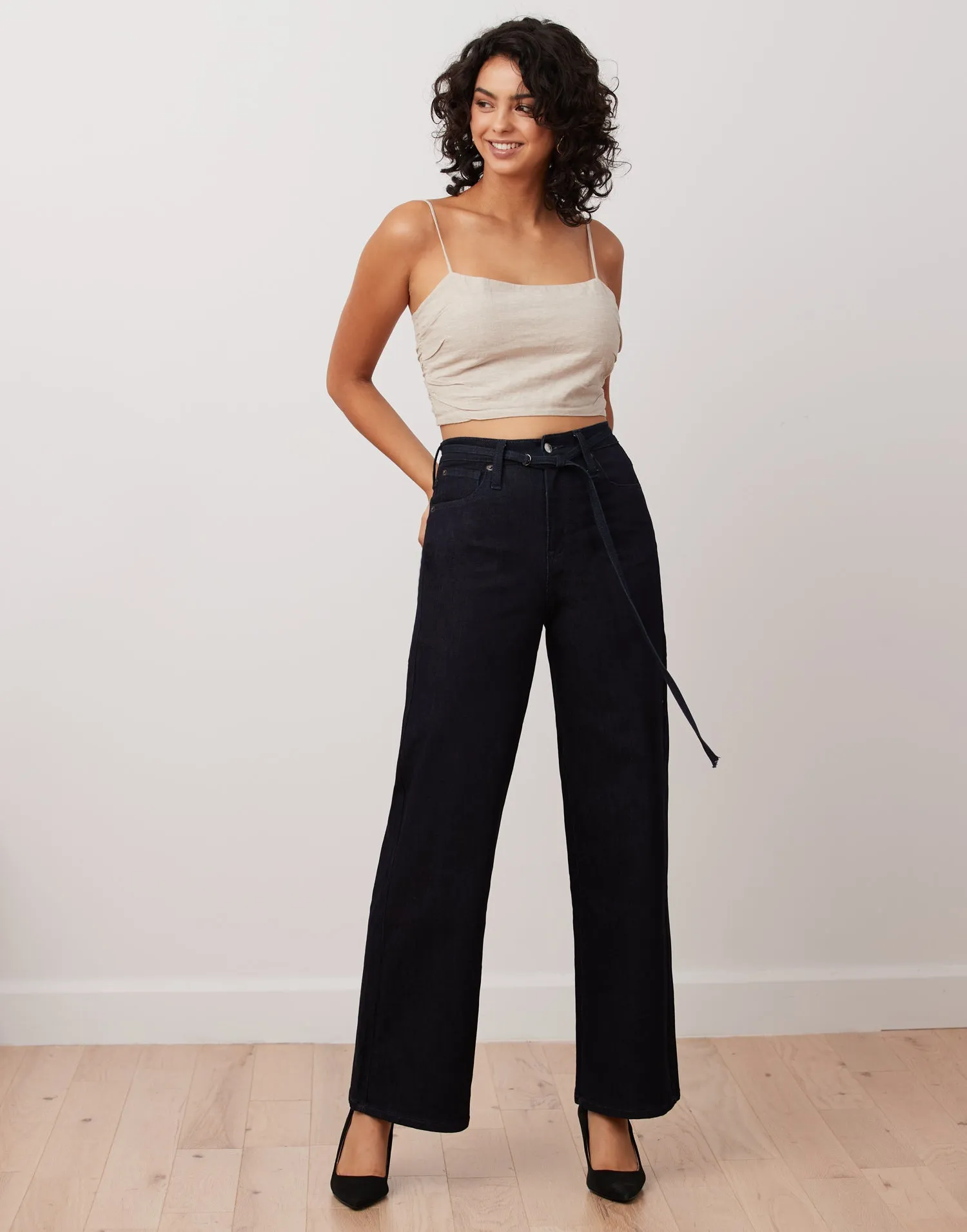 LILY WIDE LEG JEANS / ABEL