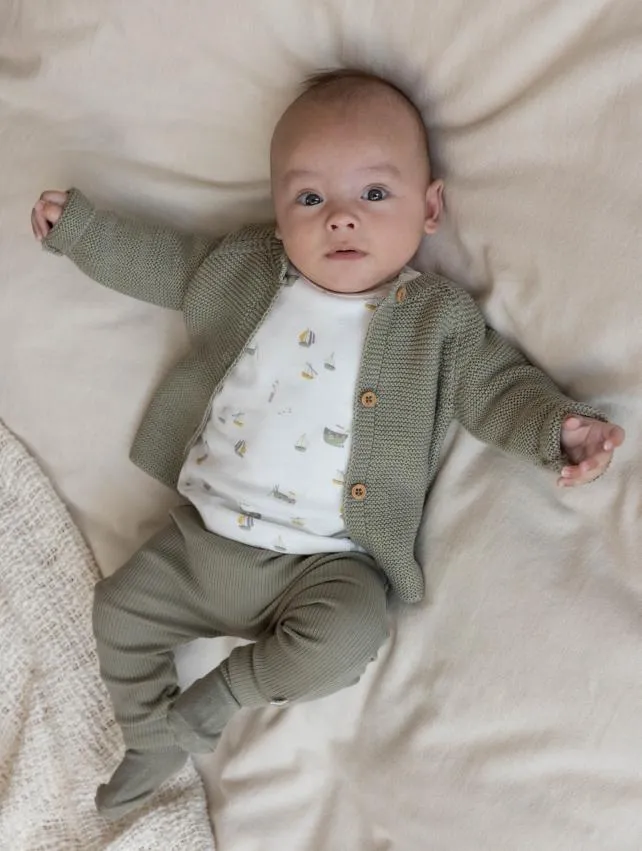 Little Dutch cardigan Knit | Olive