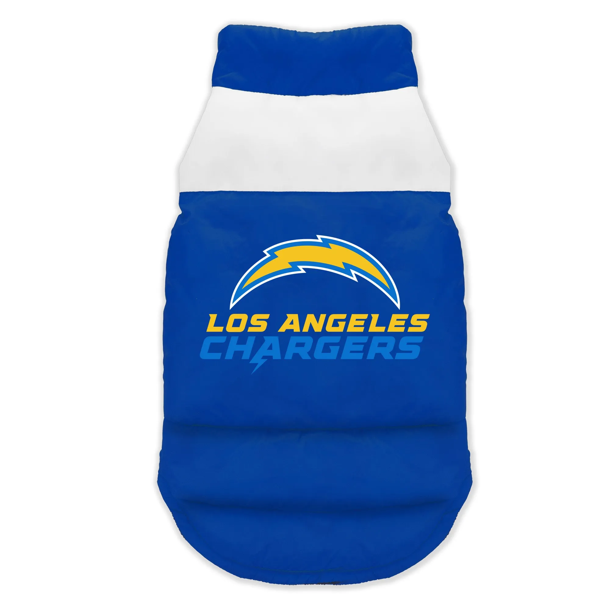 Los Angeles Chargers Pet Parka Puff Vest