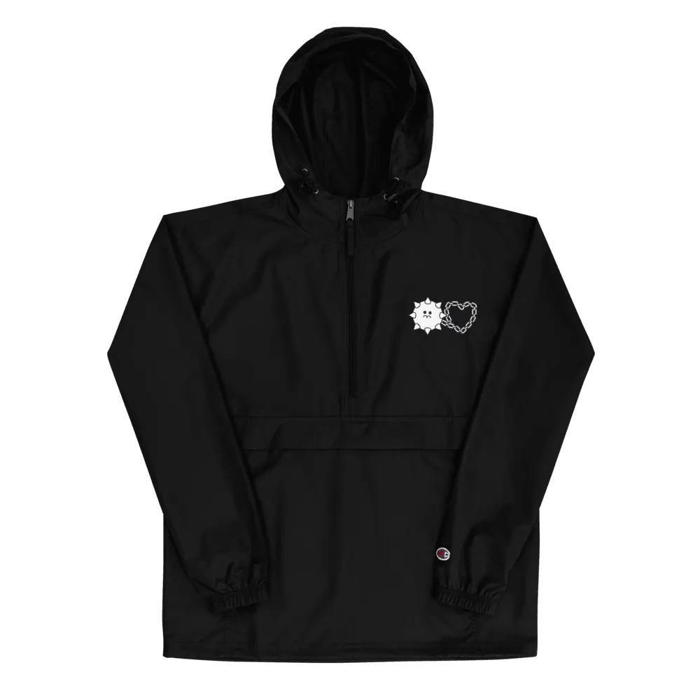 Love Hurts® x Champion Embroidered Packable Jacket (BLACK)