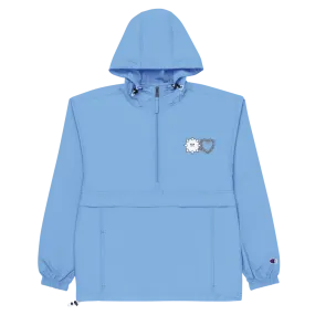 Love Hurts® x Champion Embroidered Packable Jacket (Pastel Blue)