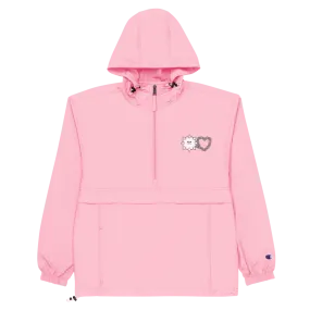 Love Hurts® x Champion Embroidered Packable Jacket (Pastel Pink)