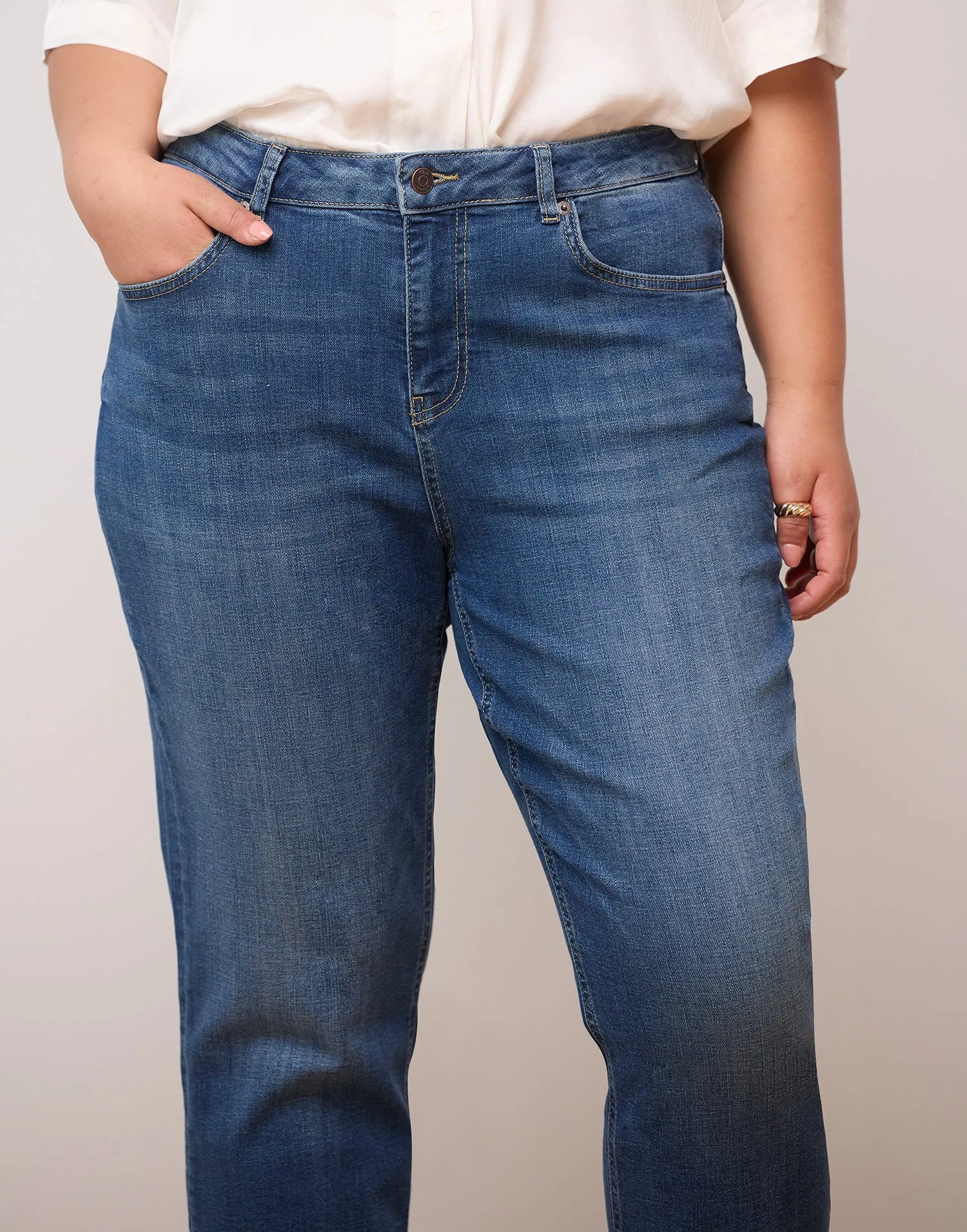 MALIA RELAXED JEANS / LONDON BLUE