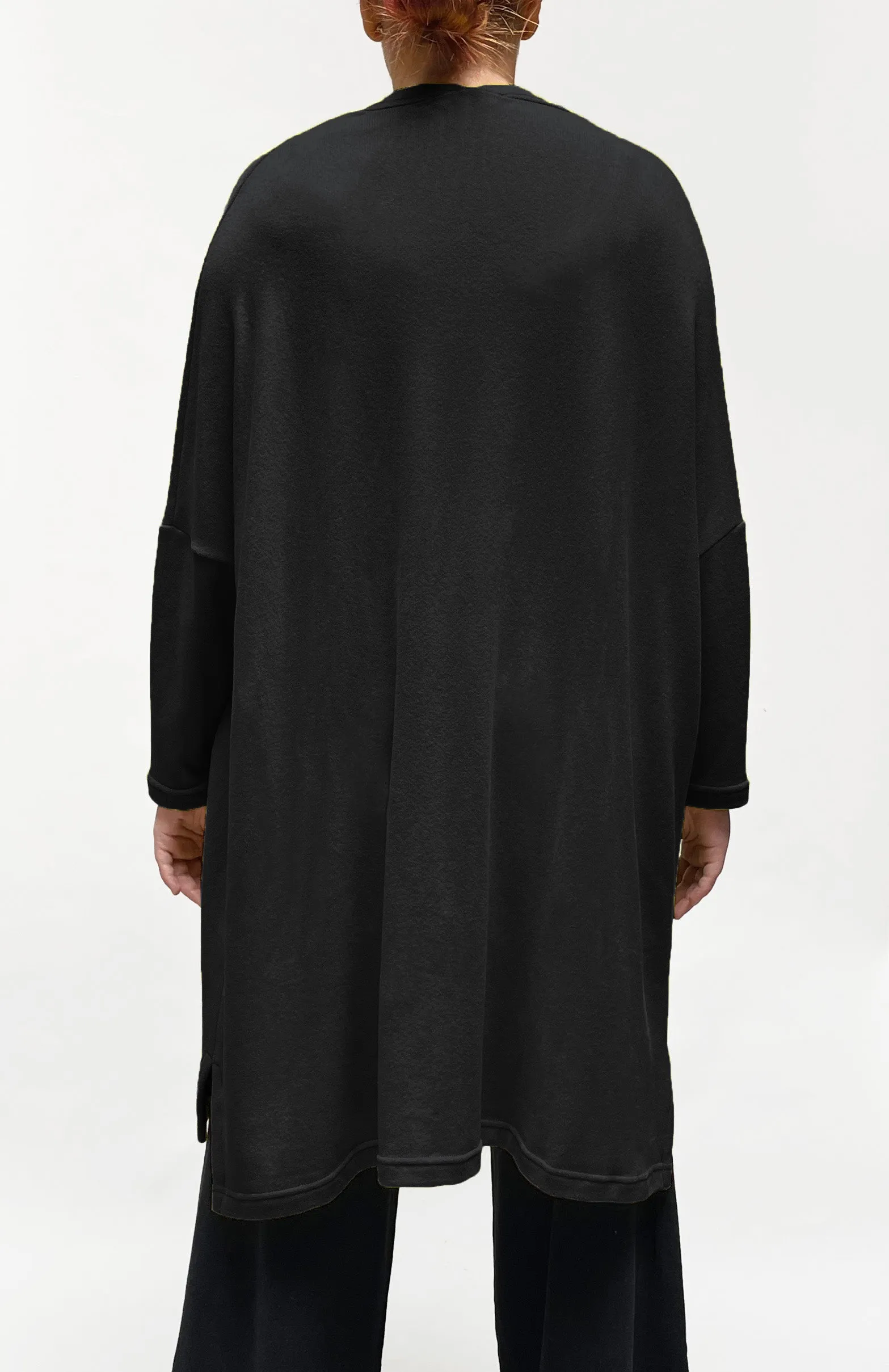 MAMA B - Cozy Knit Onesize Open Cardigan in Black