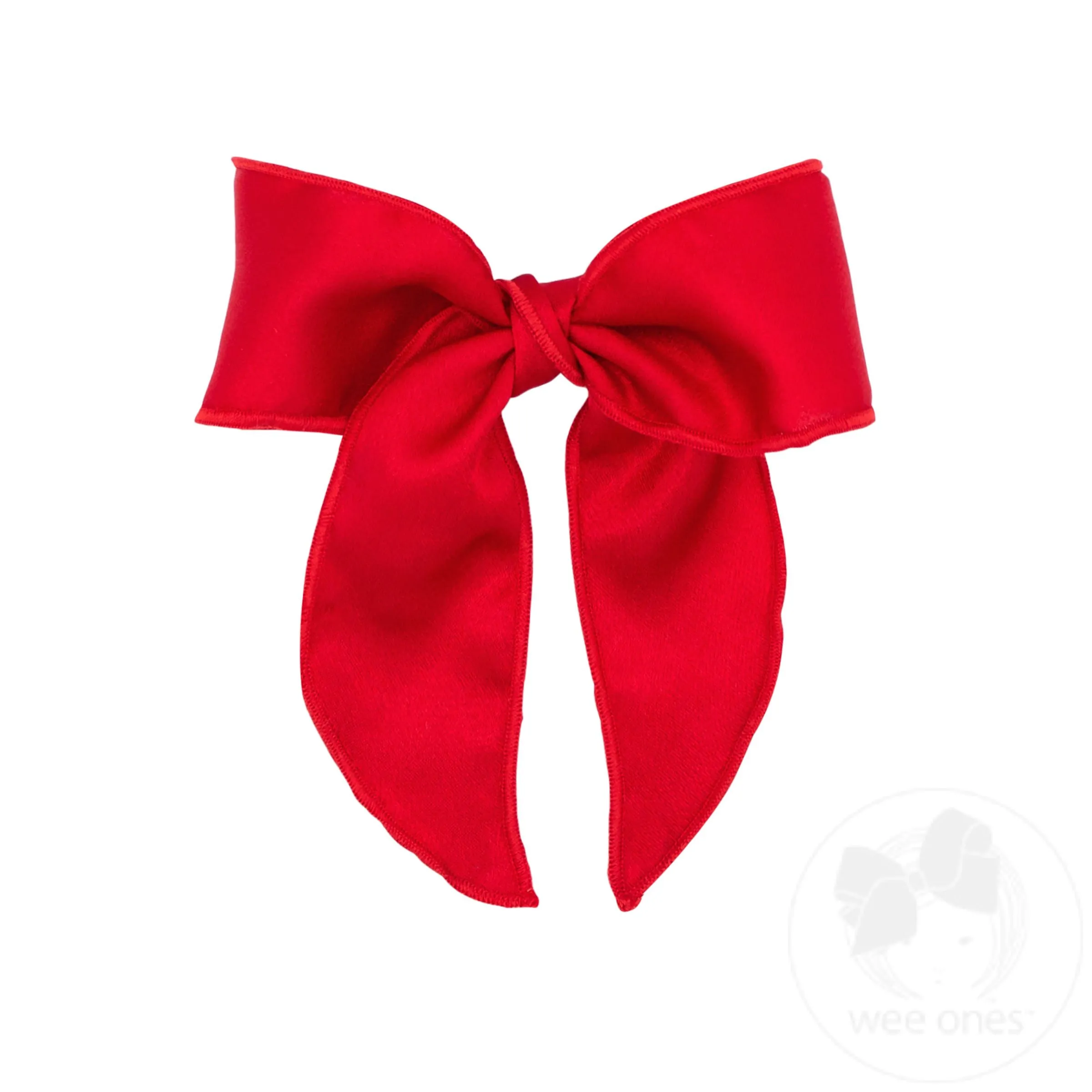 Medium Satin Bowtie with Twisted Wrap and Whimsy Tails