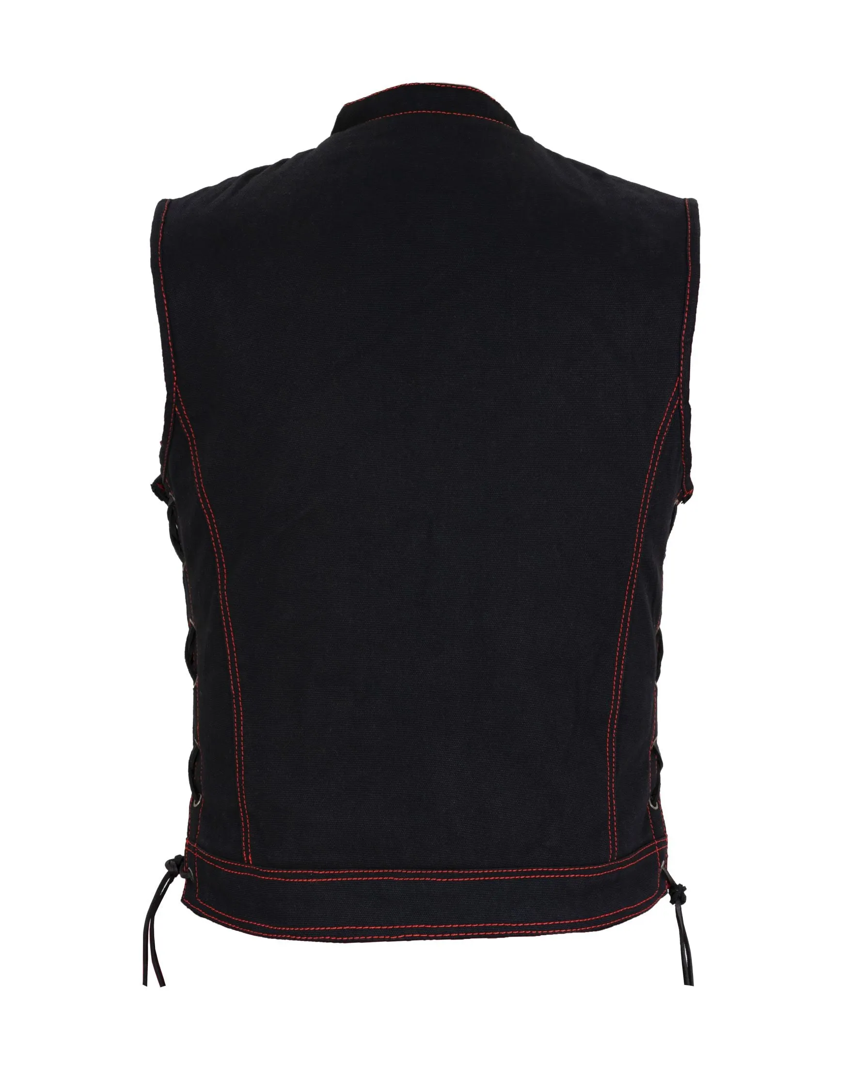 Men's Denim Gun Pocket Vest by Club Vest Red Thread