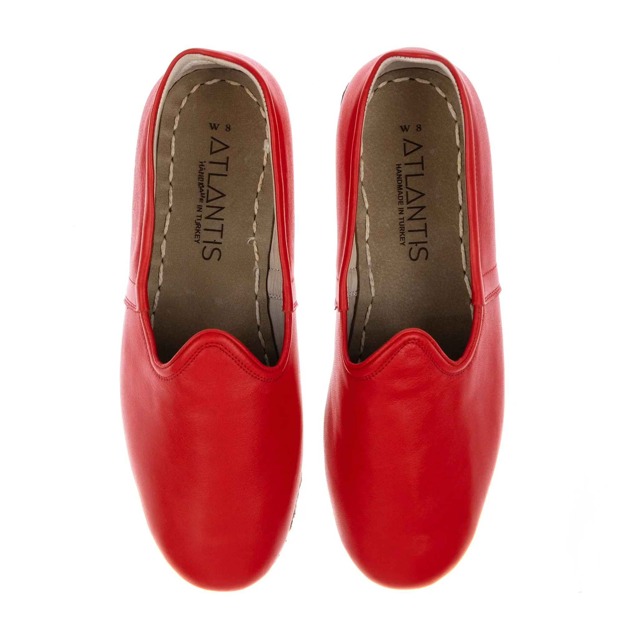 Men's Red Slip On Shoes