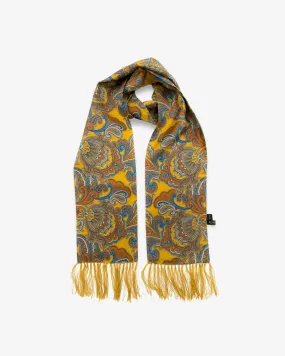 Men's Silk Aviator Scarf in Paisley - The Carnaby Aviator