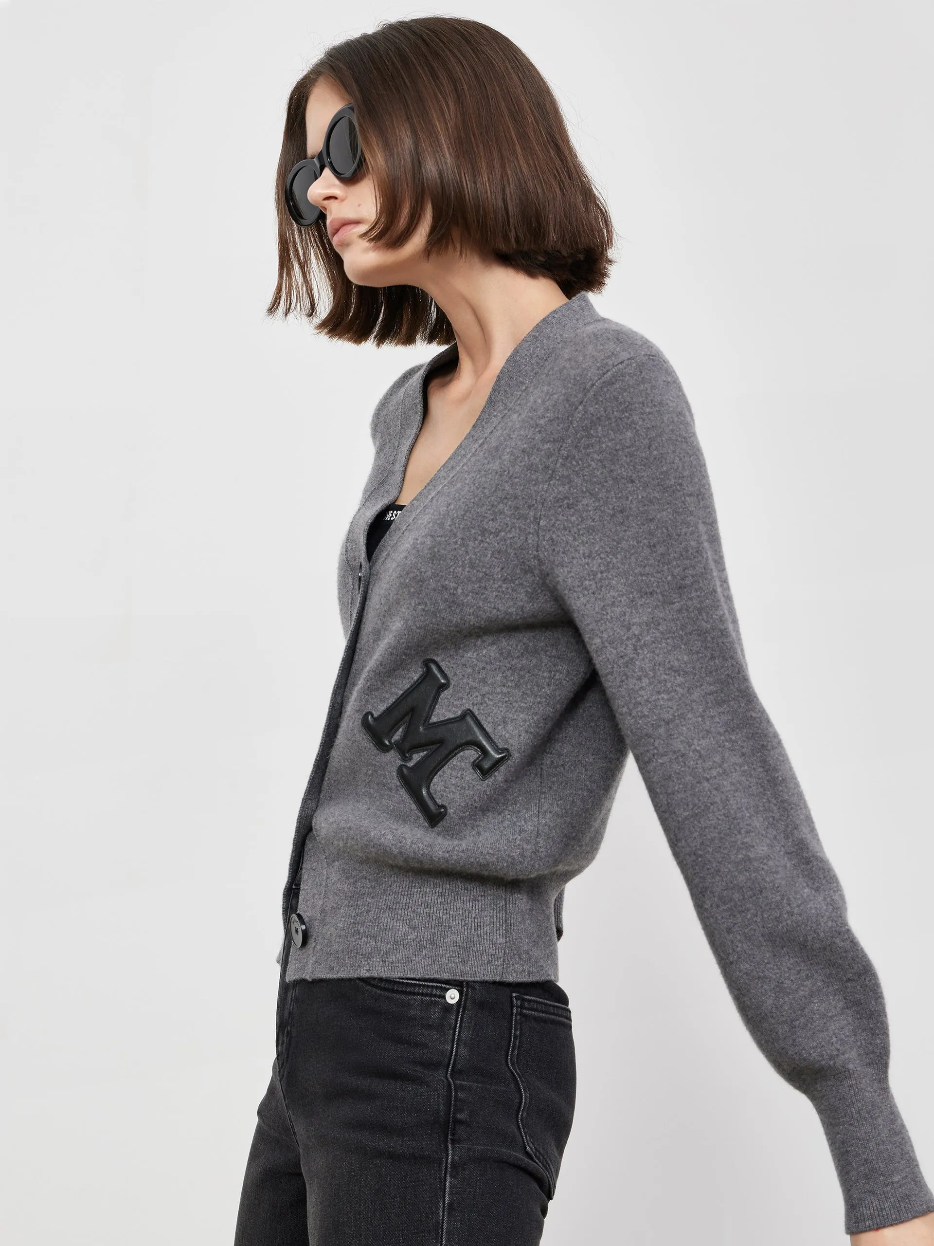 Merino Wool MC Print Cardigan