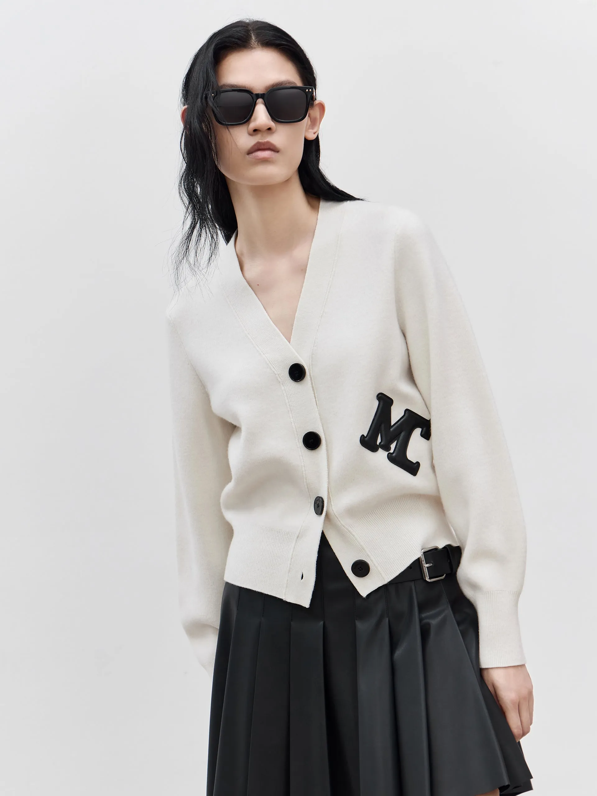 Merino Wool MC Print Cardigan