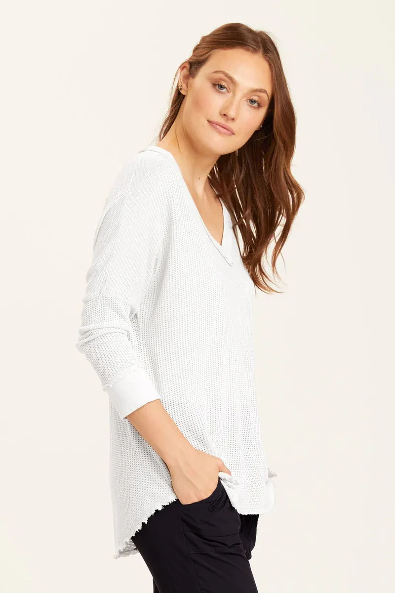 Mesh Fira Pullover - White