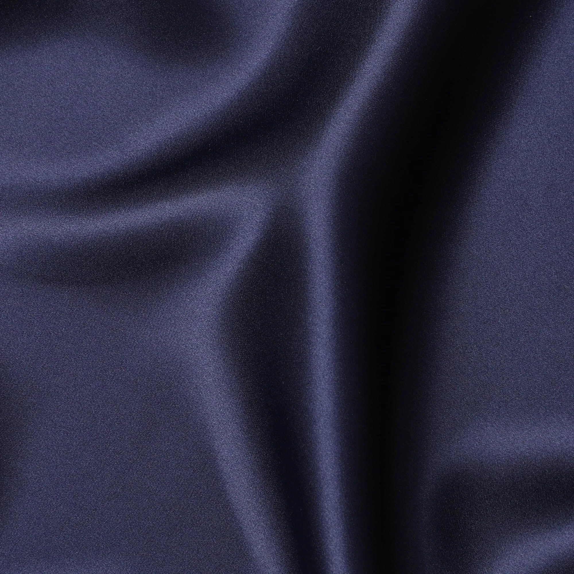 Midnight Majesty Pure Silk Satin Fabric, 110cm Wide - Buy Online-D18365