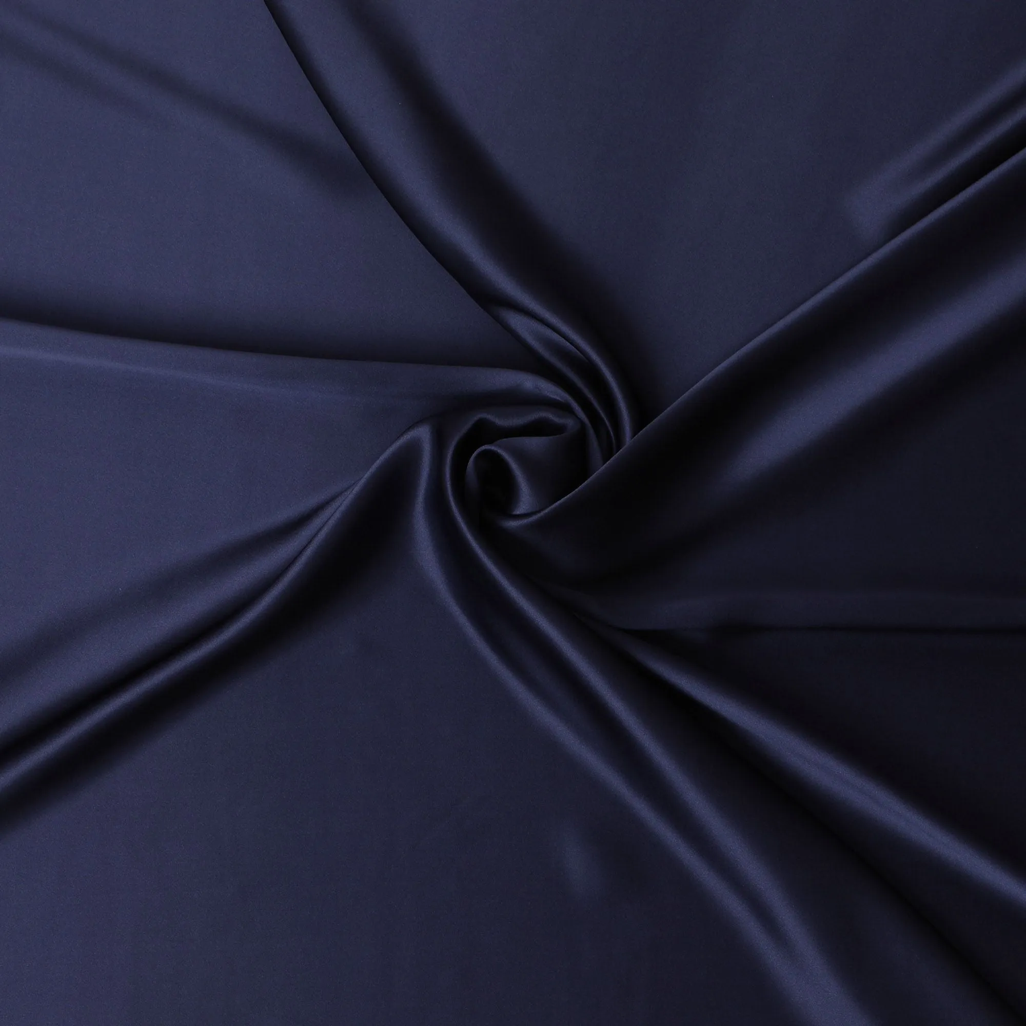 Midnight Majesty Pure Silk Satin Fabric, 110cm Wide - Buy Online-D18365