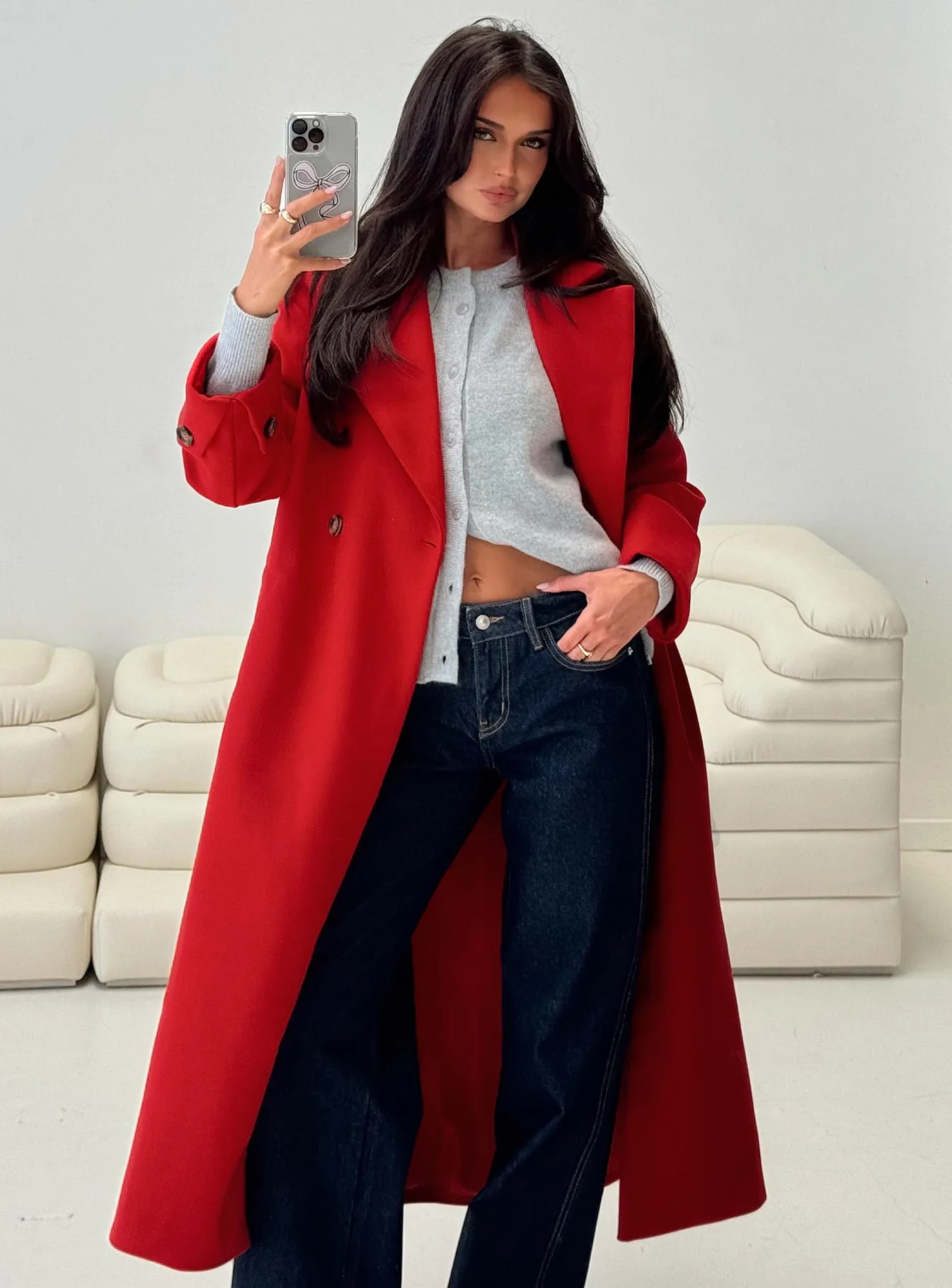 Mirandah Coat Red