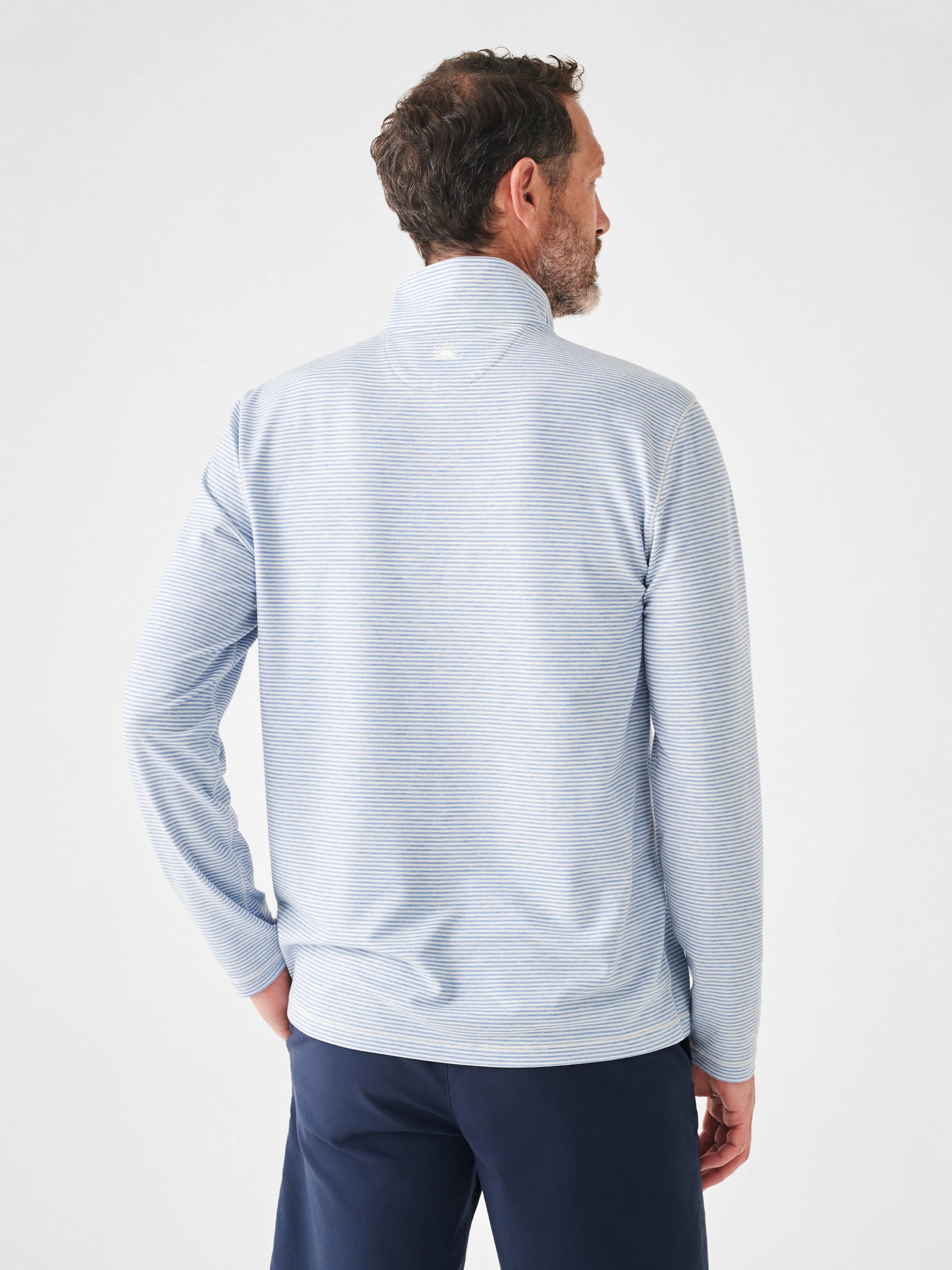 Movement Quarter Zip- Madaket Stripe