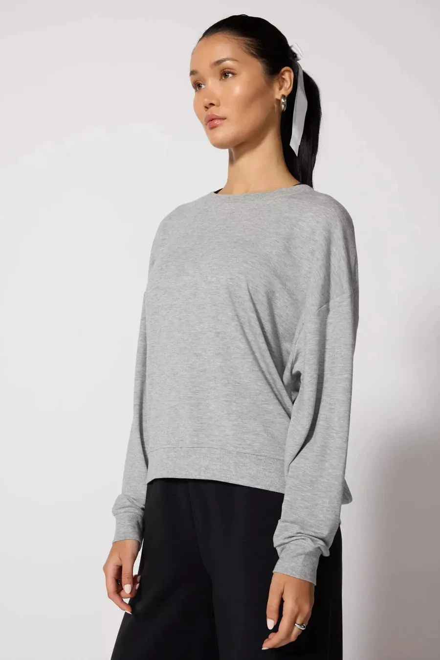 MPG Tops - Women's Serene Modal Crew Neck Relaxed Pullover