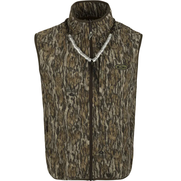 MST Camo Camp Fleece Vest - Bottomland